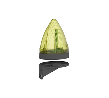 Segnalatore luminoso a base con selezione luce fissa o intermittente